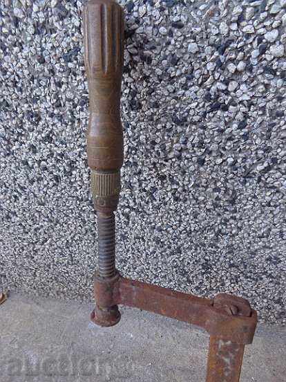 Vechi clemă tâmplar menghină, lemn - 7