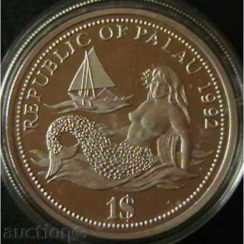 1 долар 1992, Палау