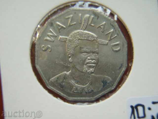 50 Cents 2001 Swaziland - Unc with price 6.89 BGN | € 3.52