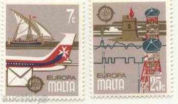 Καθαρό Πλοίο Αεροπλάνο Μάρκες Ευρώπη Σεπτέμβρη 1979 από τη Μάλτα
