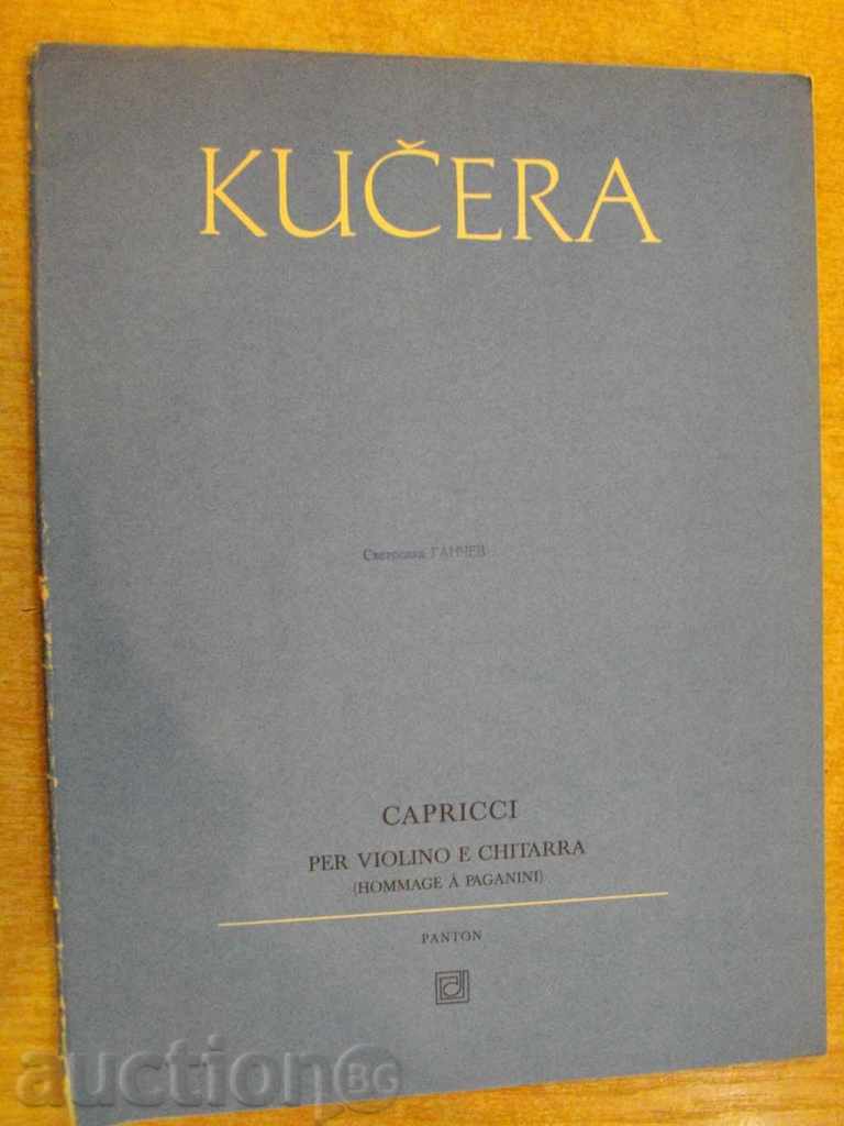 Book "Capricci PER violino E chitarra-VÁCLAV Kucera" -24str.