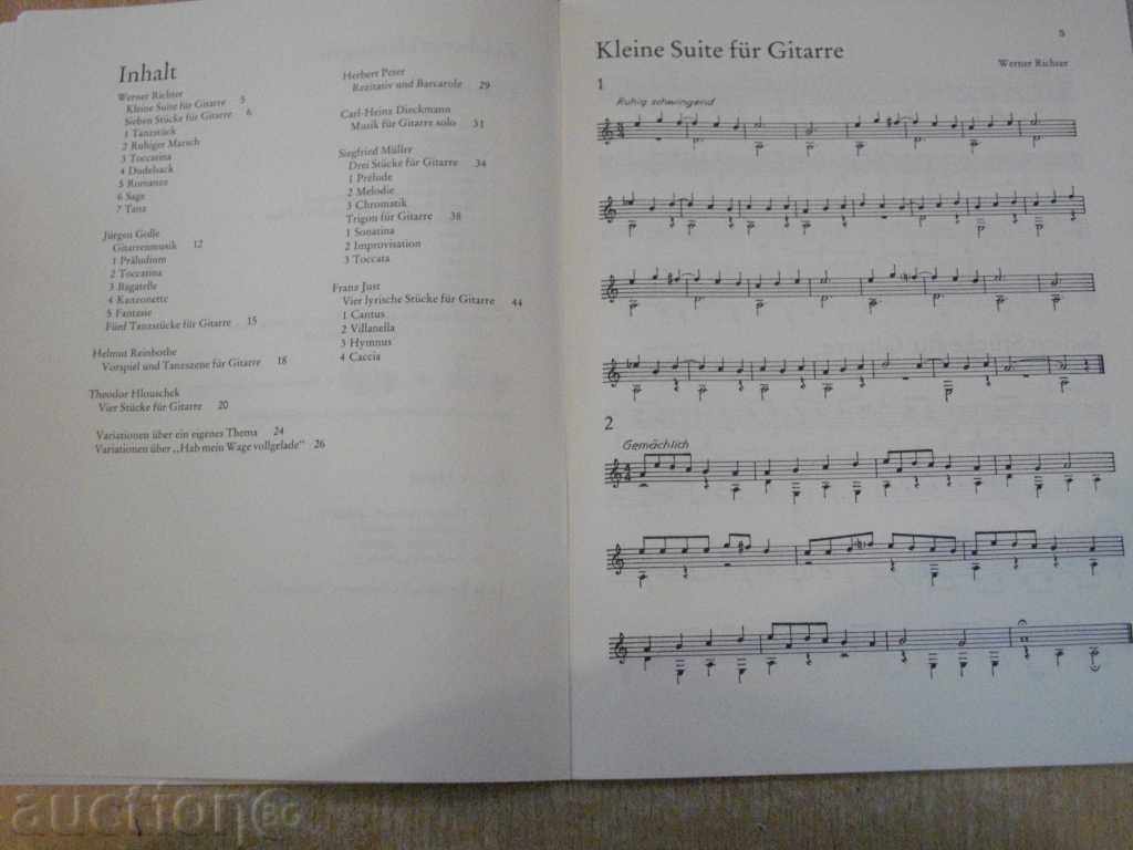 Book "Zeitgenössische Gitarrenmusik - Heft 1" - 50 pages with price 12.00 BGN | € 6.14