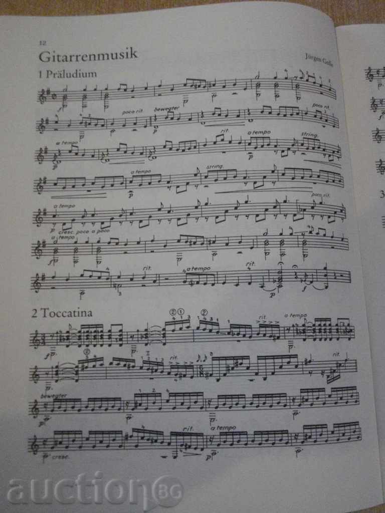 Auction  Book "Zeitgenössische Gitarrenmusik - Heft 1" - 50 pages