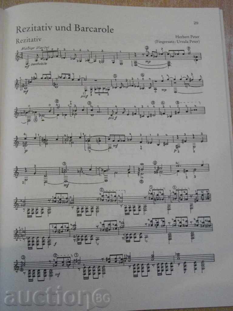 Delivery of Book "Zeitgenössische Gitarrenmusik - Heft 1" - 50 pages