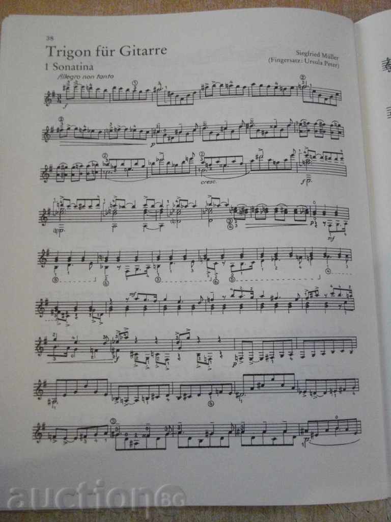 Book "Zeitgenössische Gitarrenmusik - Heft 1" - 50 pages - 5