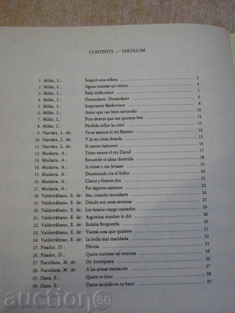 Book "Spanish Renaissance Songs for voice and guitar" -40p - 5