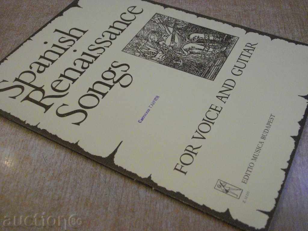 Book "Spanish Renaissance Songs for voice and guitar" -40p - 7