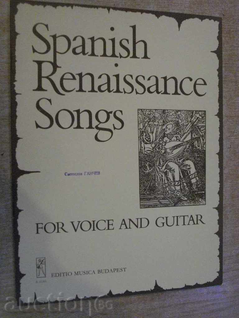 Book „spaniolă renascentiste Cântece pentru voce și chitară“ -40str