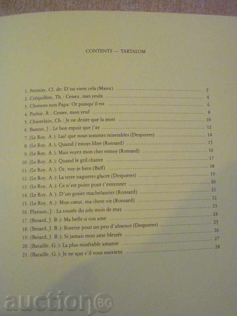 Book "French Renaissance Songs for voice and guitar" -28p - 5 Book "French Renaissance Songs for voice and guitar" -28p - 5