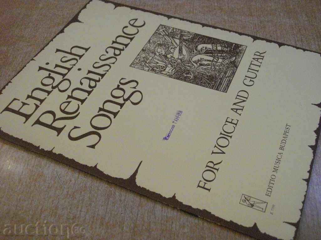 Book "English Renaissance Songs for Voice and Guitar" -28p - 7 Book "English Renaissance Songs for Voice and Guitar" -28p - 7