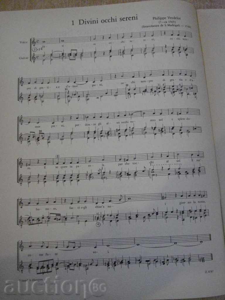 Auction Book "Italian Renaissance Songs for voice and guitar" -32p Auction Book "Italian Renaissance Songs for voice and guitar" -32p