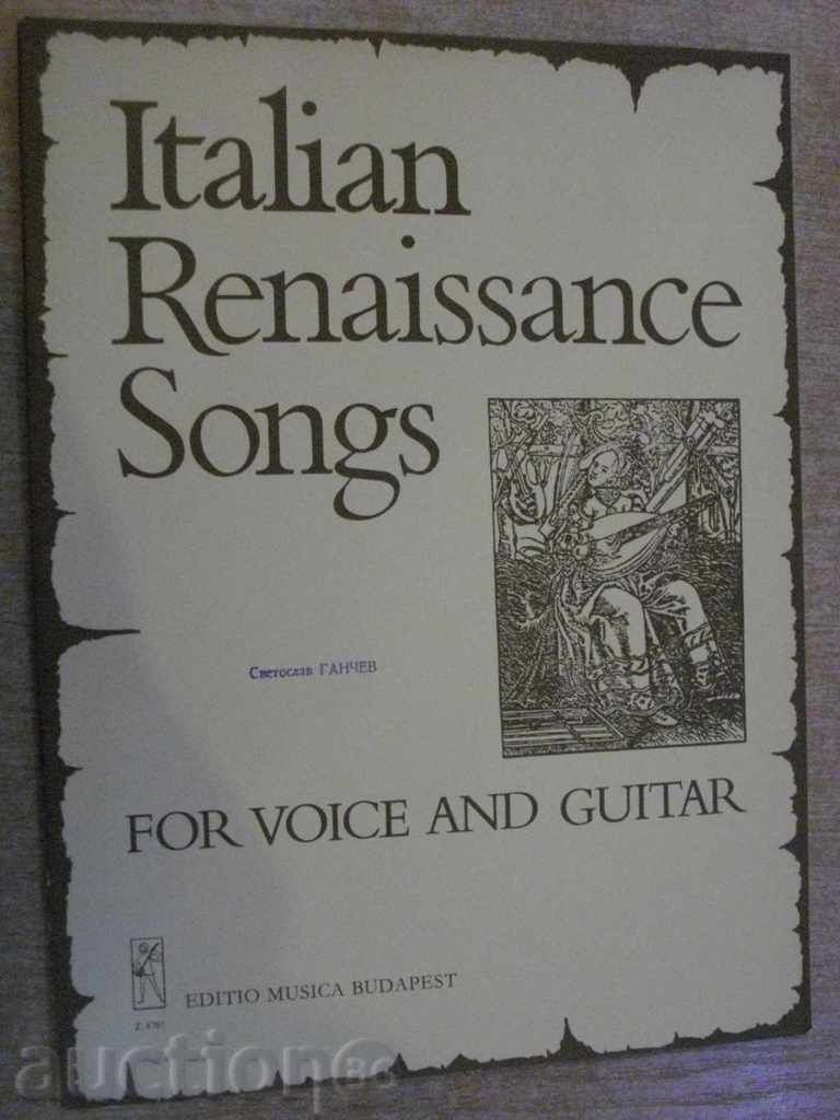 Book „renașterii italiene Cântece pentru voce și chitară“ -32str