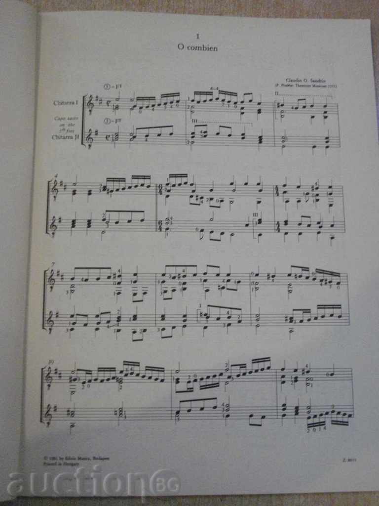 Book "40 könnyű duett két gitárra - BENKŐ" - 64 pages with price 12.00 BGN | € 6.14 Book "40 könnyű duett két gitárra - BENKŐ" - 64 pages with price 12.00 BGN | € 6.14