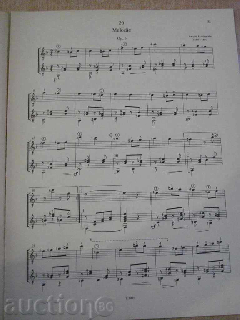 Auction Book "40 könnyű duett két gitárra - BENKŐ" - 64 pages Auction Book "40 könnyű duett két gitárra - BENKŐ" - 64 pages