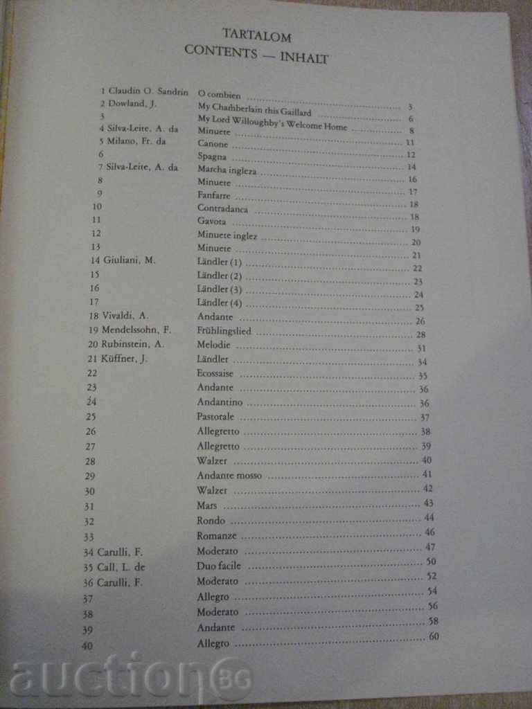 Book "40 könnyű duett két gitárra - BENKŐ" - 64 pages - 5 Book "40 könnyű duett két gitárra - BENKŐ" - 64 pages - 5