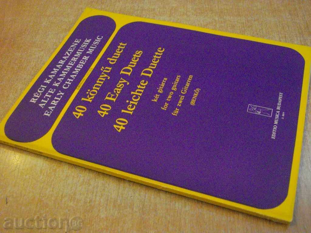 Book "40 könnyű duett két gitárra - BENKŐ" - 64 pages - 7 Book "40 könnyű duett két gitárra - BENKŐ" - 64 pages - 7