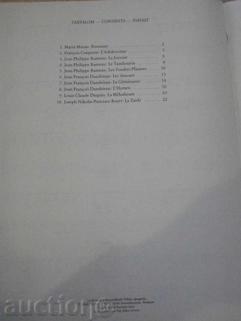 Book "RÉGI FRANCIA MUZSIKA KÉT GITÁRRA-MOSÓCZI Miklós" -28pp - 6 Book "RÉGI FRANCIA MUZSIKA KÉT GITÁRRA-MOSÓCZI Miklós" -28pp - 6