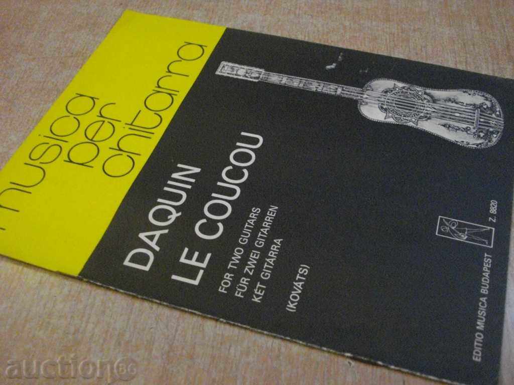 The book "DAQUIN LE COUCOU KÉT GITÁRRA-KOVÁTS Barna" -6st - 7 The book "DAQUIN LE COUCOU KÉT GITÁRRA-KOVÁTS Barna" -6st - 7
