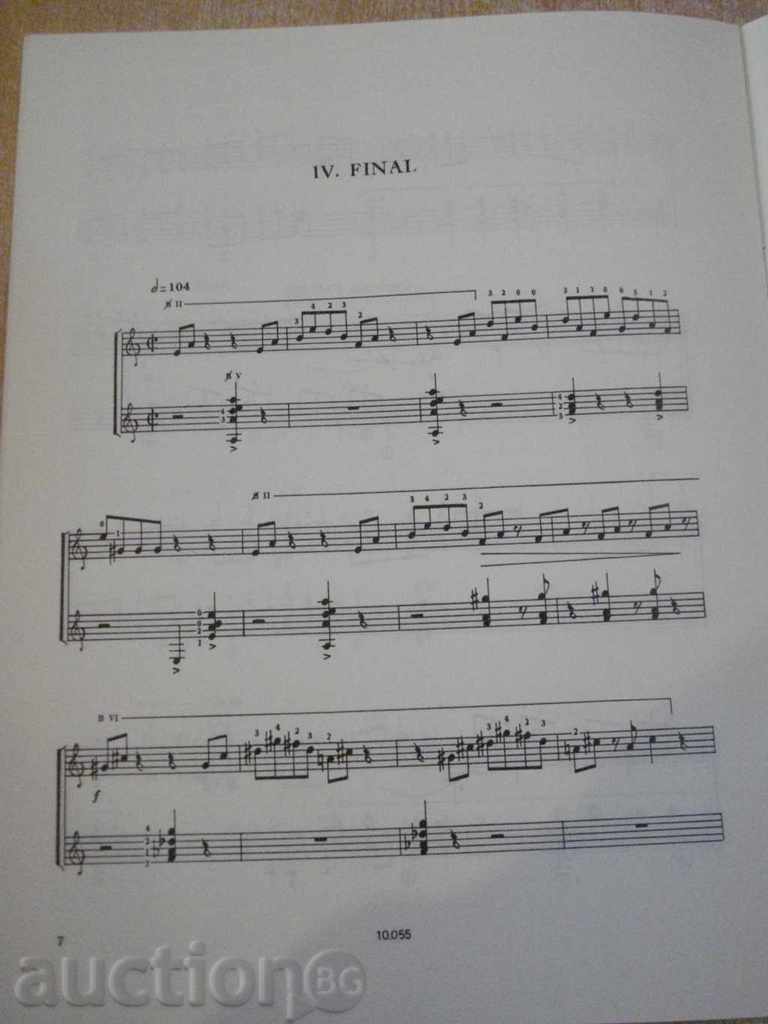 Book "MUSICA INCIDENTAL CAMPESINA-DOS GUITARRAS-BROUWER" 9pp - 5 Book "MUSICA INCIDENTAL CAMPESINA-DOS GUITARRAS-BROUWER" 9pp - 5