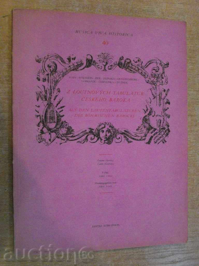 Βιβλίο "Ζ LOUTNOVÝCH TABULATUR ČESKÉHO BAROKA" - 112 σελ.