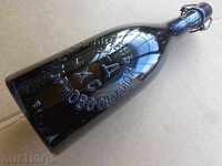 Old beer bottle, beer bottle with cork, LARGE 0.6 ML 1931