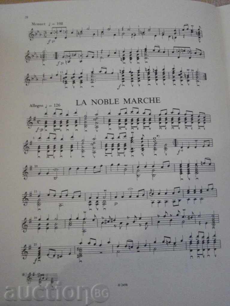 The book "PIÉCES DE GUITARE - JAN ANTONÍN LOSY" - 34 pages - 5