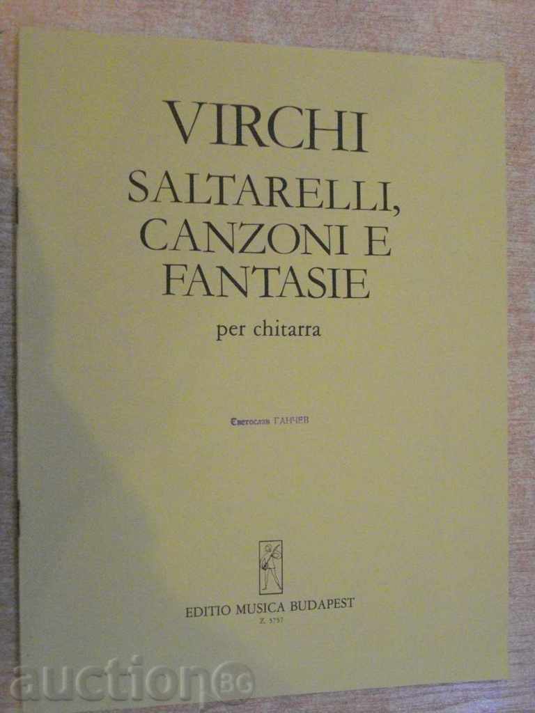 The book "SALTARELLI, CANZONI E FANTASIE per chitarra" - 24 p.