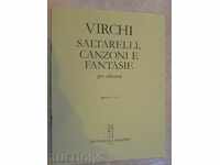The book "SALTARELLI, CANZONI E FANTASIE per chitarra" - 24 p.