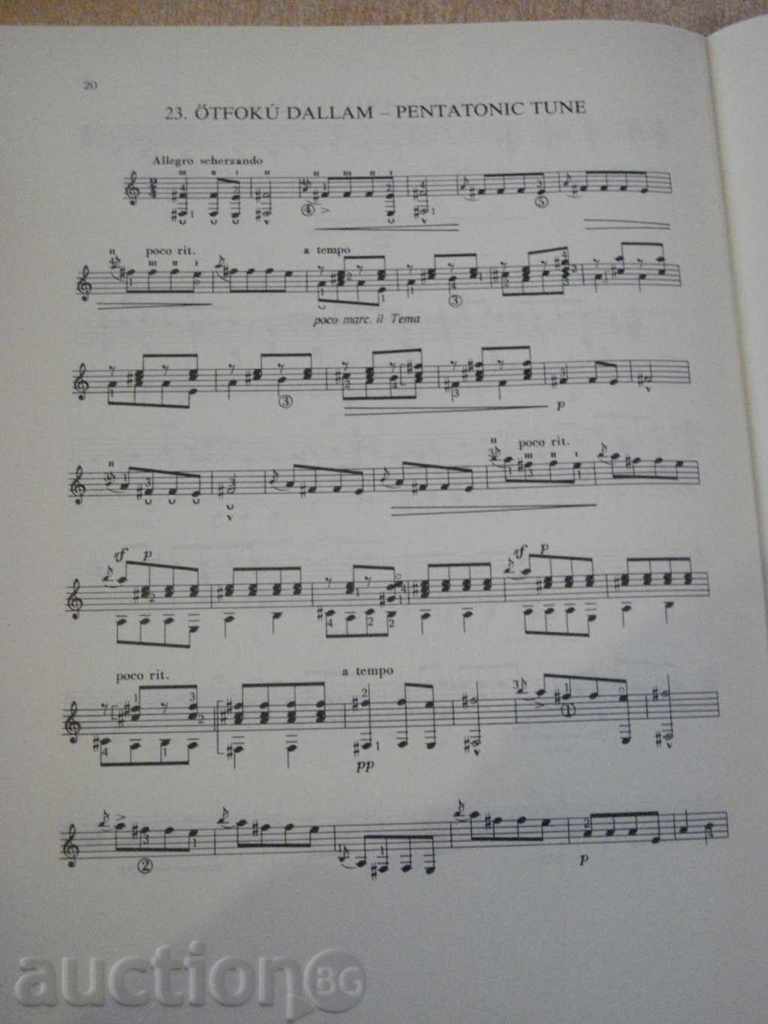 Book "GYERMEKEKNEK VÁLOGATOTT DARABOK GITÁRRA-BARTÓK" -24pp - 5 Book "GYERMEKEKNEK VÁLOGATOTT DARABOK GITÁRRA-BARTÓK" -24pp - 5