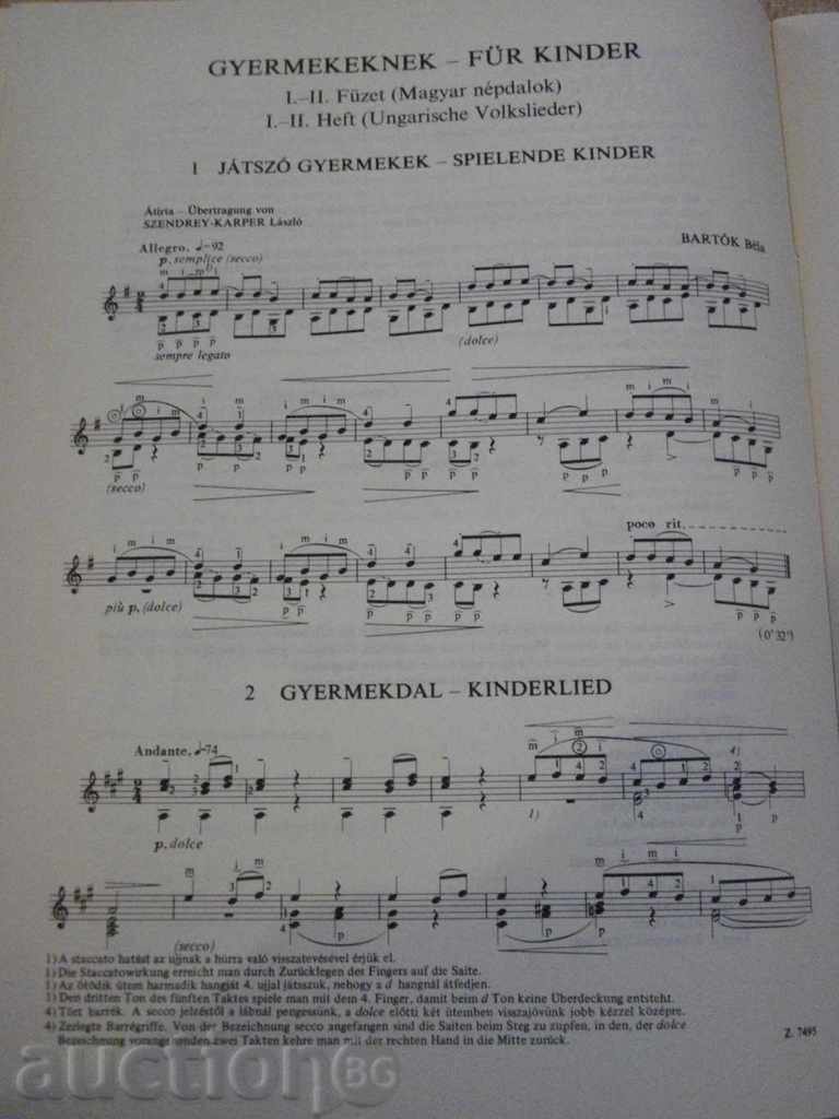Delivery of Book "GYERMEKEKNEK-60 TÉTEL-GITÁRRA ÁTÍRTA-BARTÓK" -48p. Delivery of Book "GYERMEKEKNEK-60 TÉTEL-GITÁRRA ÁTÍRTA-BARTÓK" -48p.