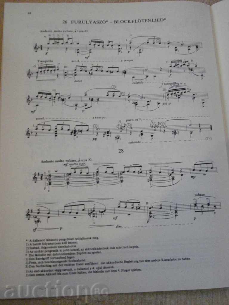 Book "GYERMEKEKNEK-60 TÉTEL-GITÁRRA ÁTÍRTA-BARTÓK" -48p. - 5 Book "GYERMEKEKNEK-60 TÉTEL-GITÁRRA ÁTÍRTA-BARTÓK" -48p. - 5