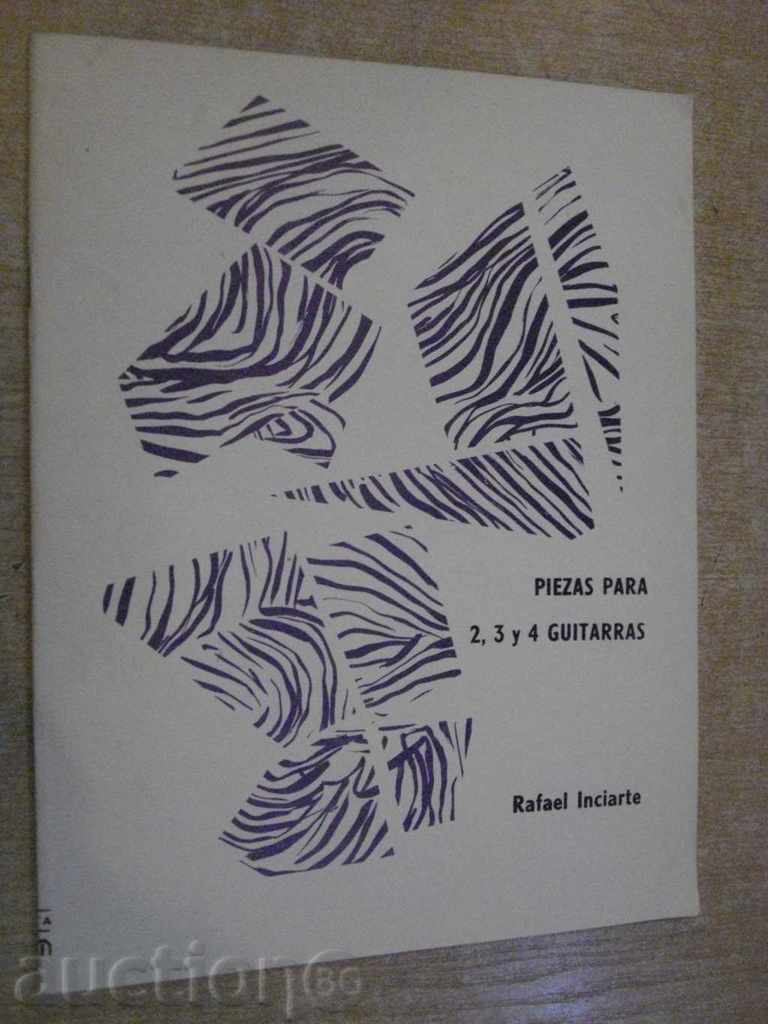 Βιβλίο "Piezas PARA 2,3 y 4 GUITARRAS-Rafael Inciarte" -20str.