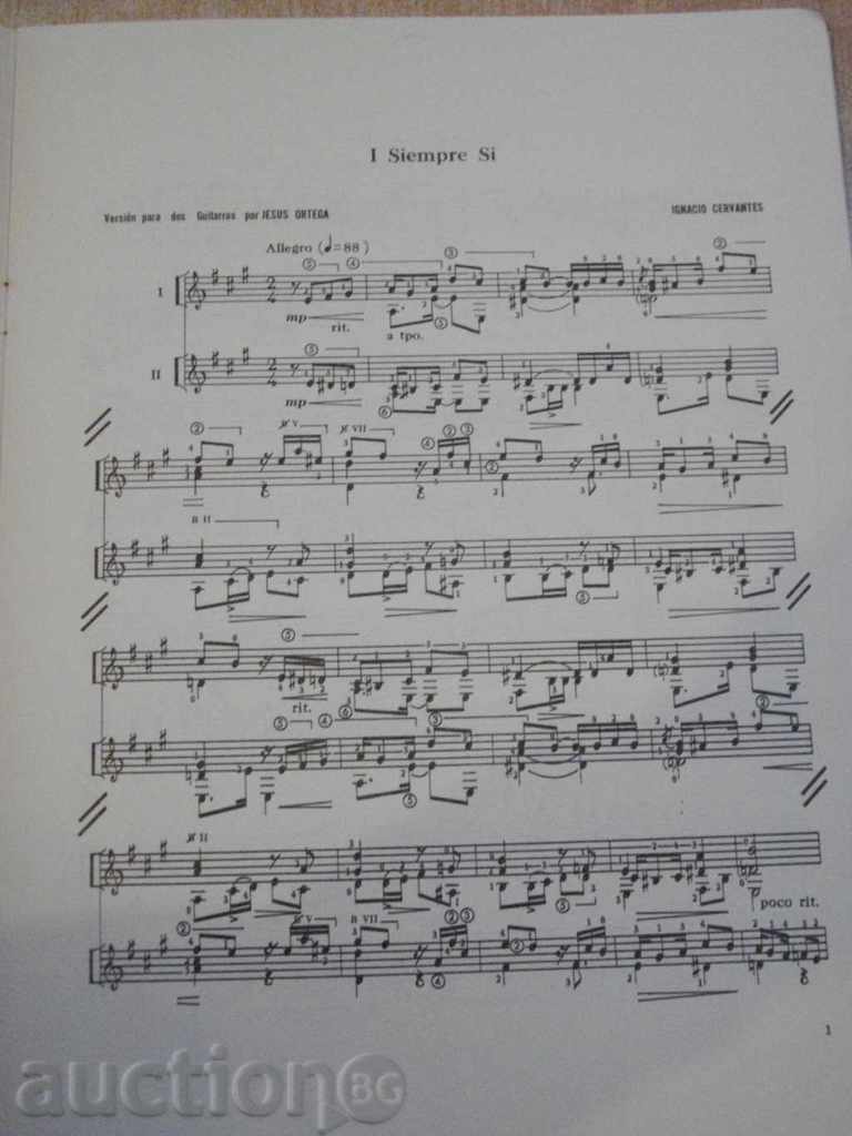 Auction Book "OCHO DANZAS - DOS GUITARRAS - I.Cervantes" - 16 pages Auction Book "OCHO DANZAS - DOS GUITARRAS - I.Cervantes" - 16 pages