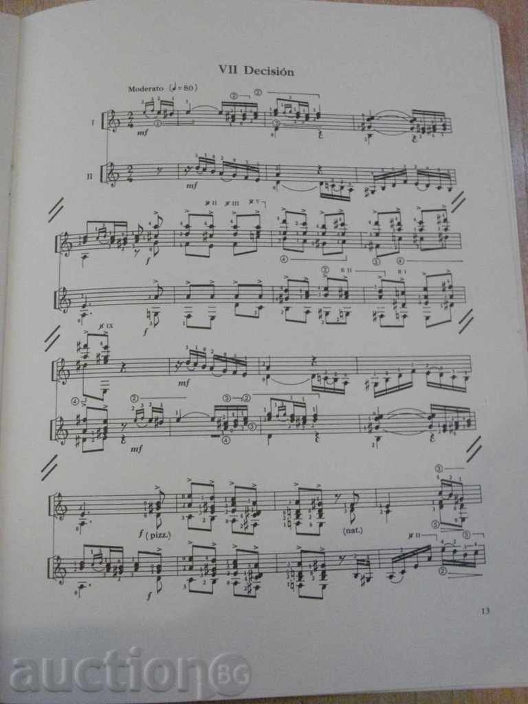 Book "OCHO DANZAS - DOS GUITARRAS - I.Cervantes" - 16 pages - 6 Book "OCHO DANZAS - DOS GUITARRAS - I.Cervantes" - 16 pages - 6