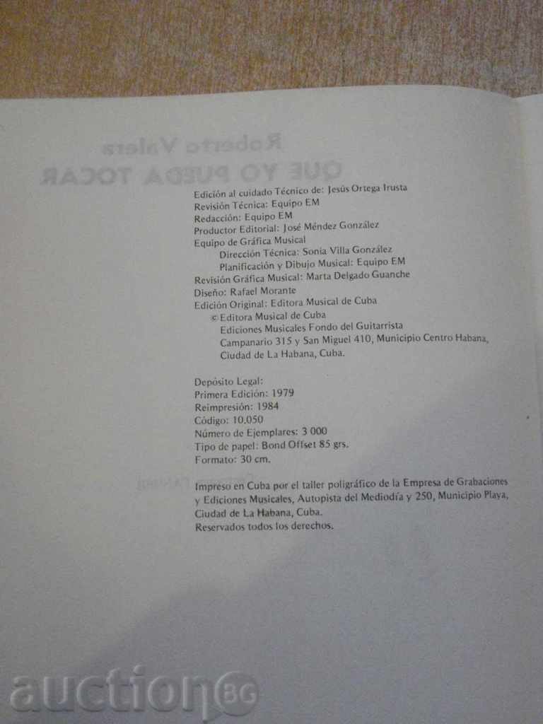 Auction The book "QUE YO PUEDA TOCAR - Roberto Valera" - 2 p. Auction The book "QUE YO PUEDA TOCAR - Roberto Valera" - 2 p.