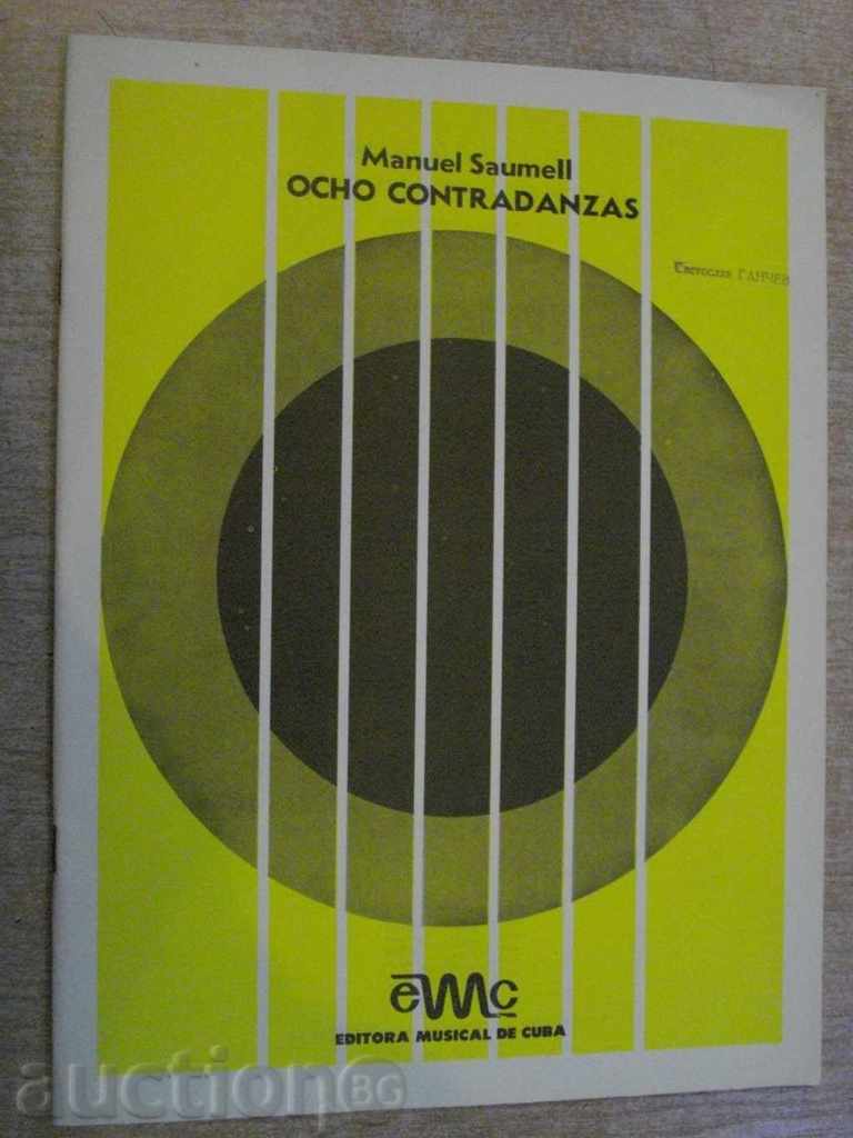 Carte "OCHO CONTRADANZAS - Manuel Saumell" - 18 p.