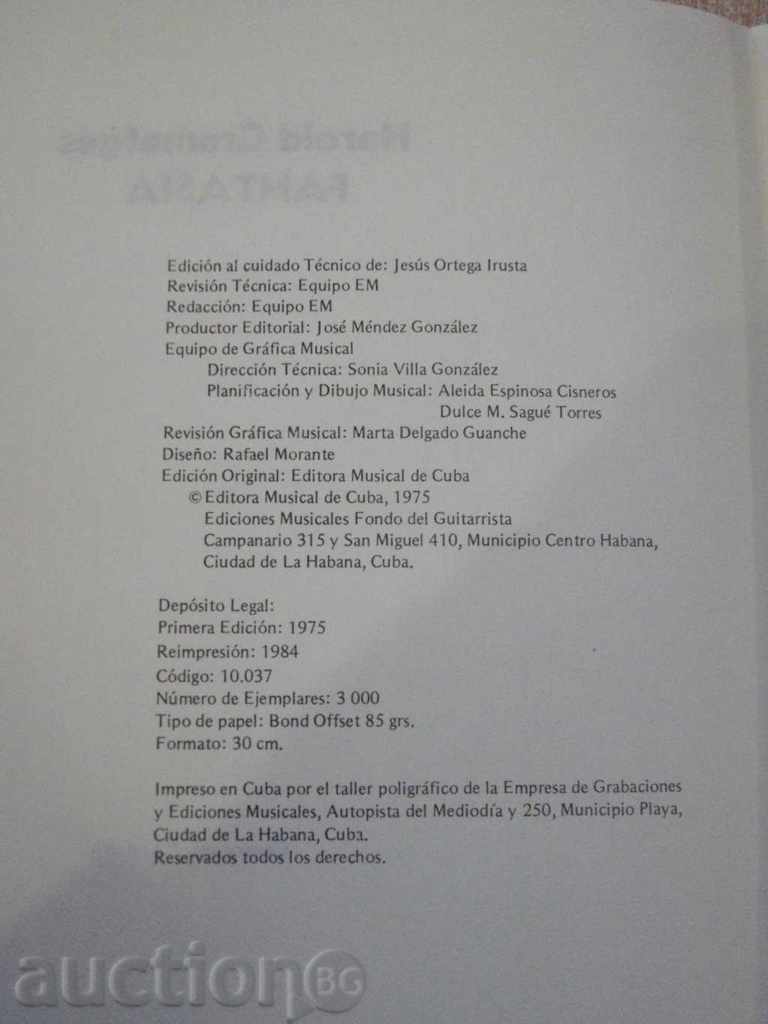 Auction  Book "FANTASIA - Harold Gramatges" - 5 p.