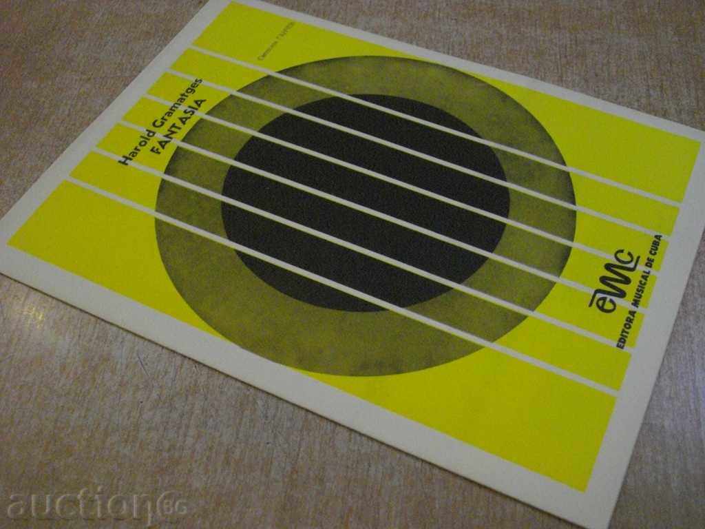 Book "FANTASIA - Harold Gramatges" - 5 p. - 7