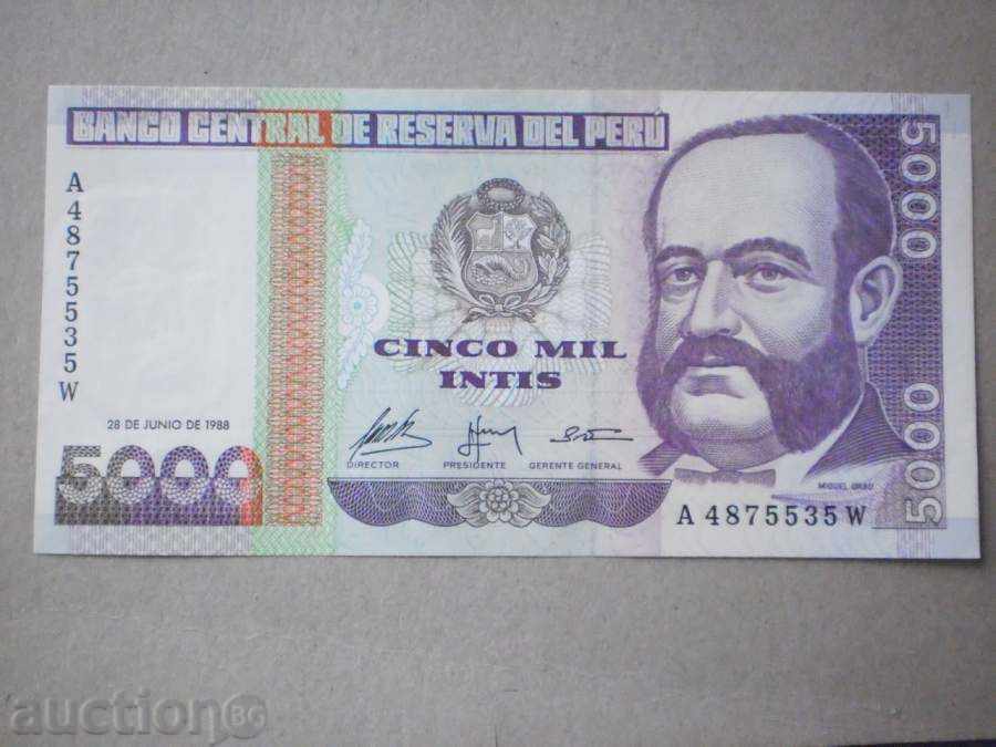 5000 INTI PERU - 1988