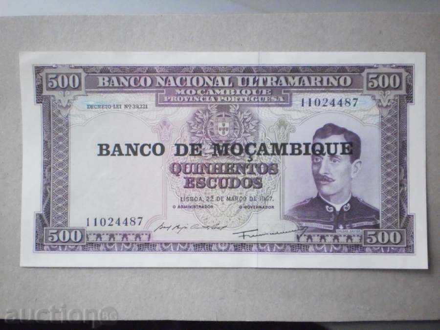 Portuguese Mozambique 500 escudo-1967