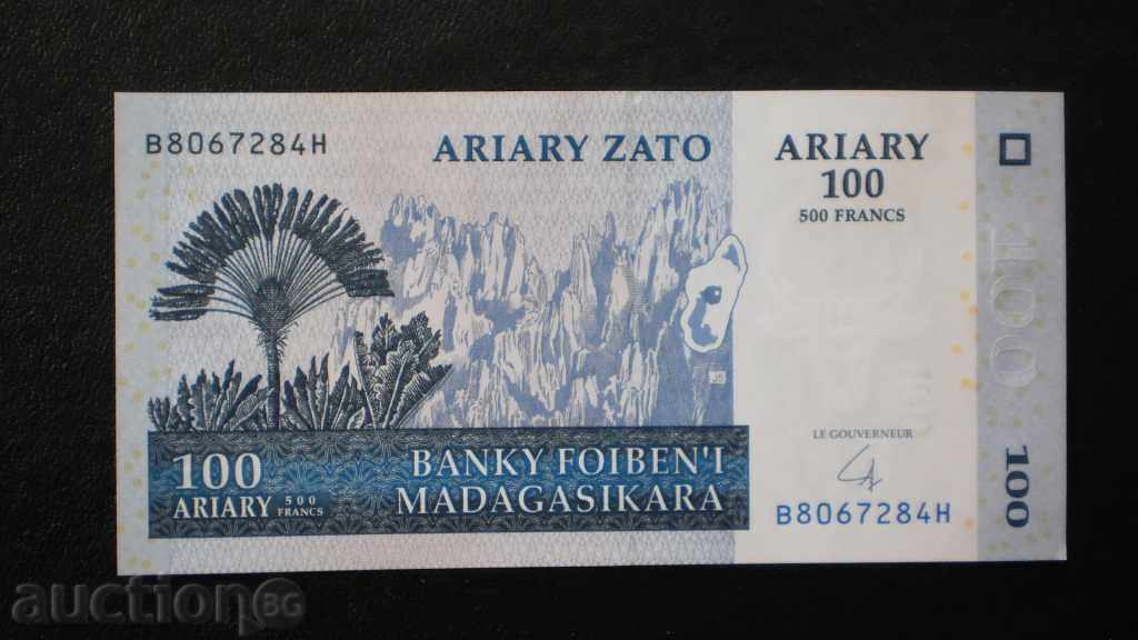 100  АРИАРИ (500ФРАНКА) 2004 МАДАГАСКАР