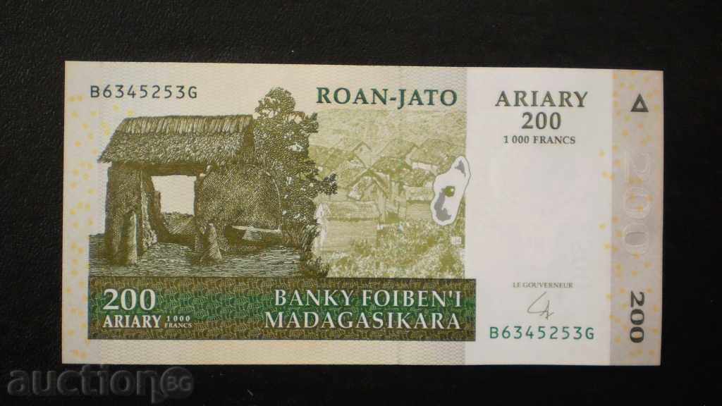 200 ARIES (1000 FRANK) 2004 MADAGASCAR