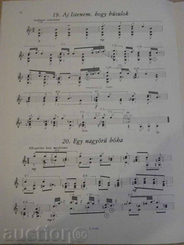 The book "Húsz kis darab gitárra - WEINER LEÓ" - 16 p. - 5 The book "Húsz kis darab gitárra - WEINER LEÓ" - 16 p. - 5