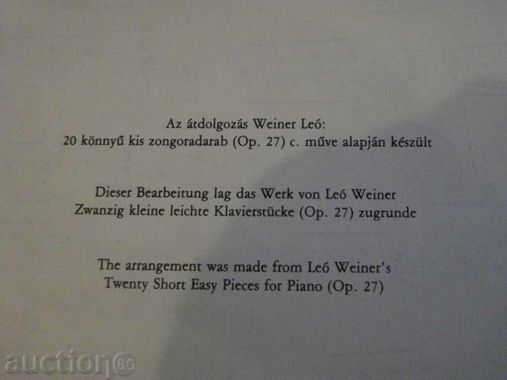 The book "Húsz kis darab gitárra - WEINER LEÓ" - 16 p. - 6 The book "Húsz kis darab gitárra - WEINER LEÓ" - 16 p. - 6