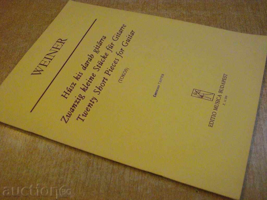 The book "Húsz kis darab gitárra - WEINER LEÓ" - 16 p. - 7 The book "Húsz kis darab gitárra - WEINER LEÓ" - 16 p. - 7
