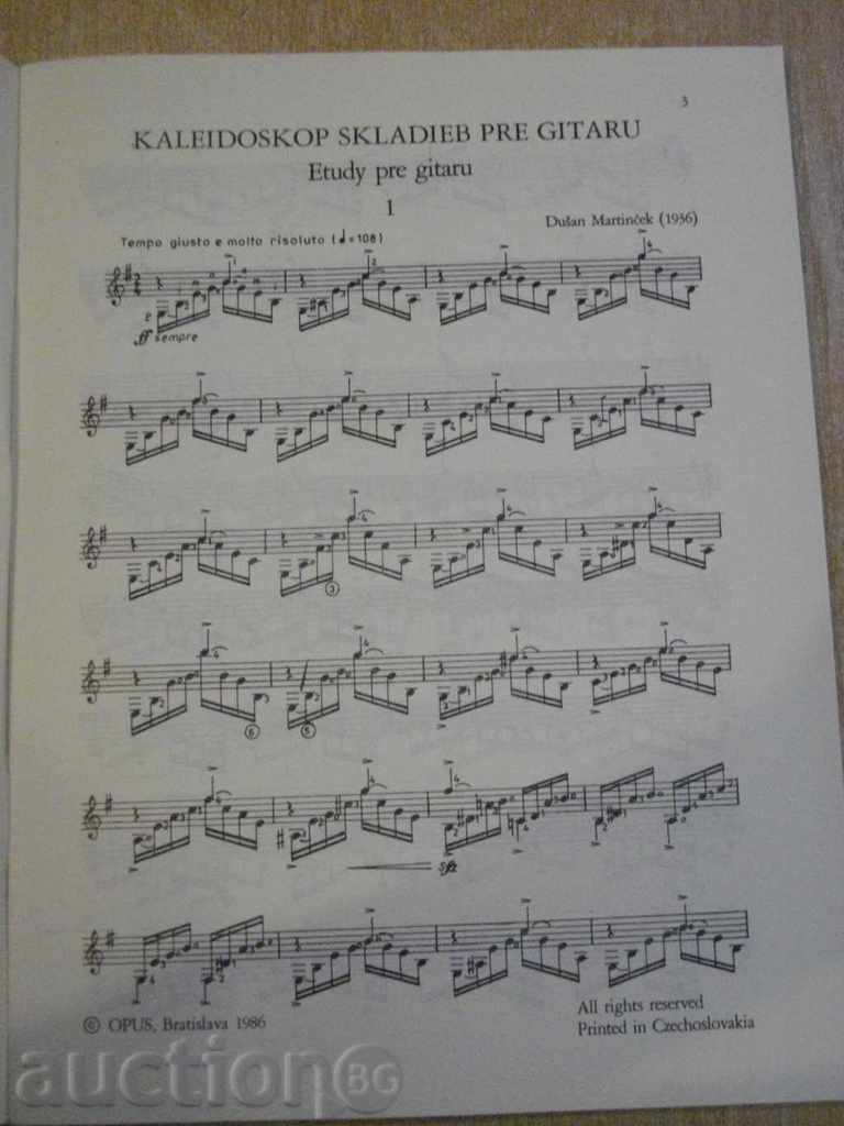 Auction Book "KALEIDOSKOP SKLADIEB FOR GITARU-D.Martinček" -58 p. Auction Book "KALEIDOSKOP SKLADIEB FOR GITARU-D.Martinček" -58 p.