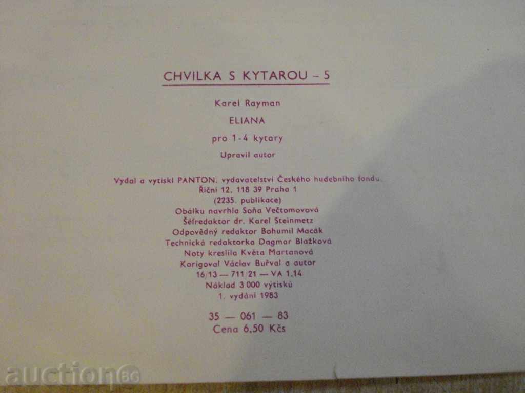 "Chvilka s kytarou - ELIANA - Karel Rayman" - 5 p. - 6