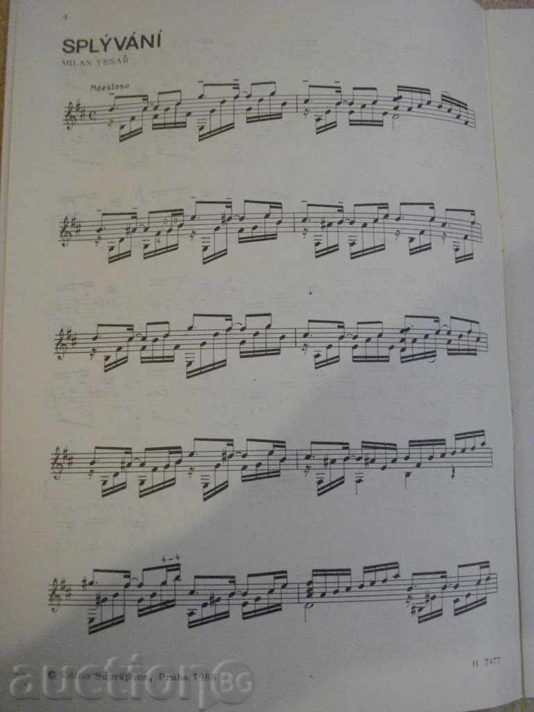 Licitație Book "Album deseti skladeb pro sólovou kytaru-M.Tesar" -22str Licitație Book "Album deseti skladeb pro sólovou kytaru-M.Tesar" -22str