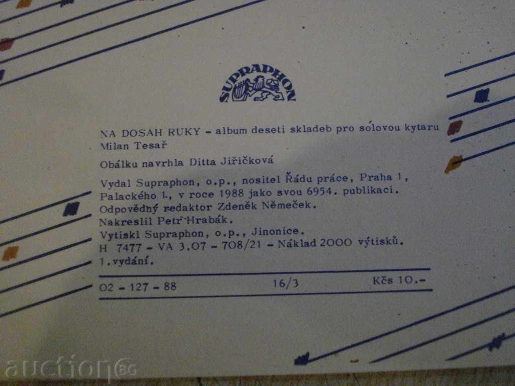 Book "Album deseti skladeb pro sólovou kytaru-M.Tesar" -22str - 6 Book "Album deseti skladeb pro sólovou kytaru-M.Tesar" -22str - 6