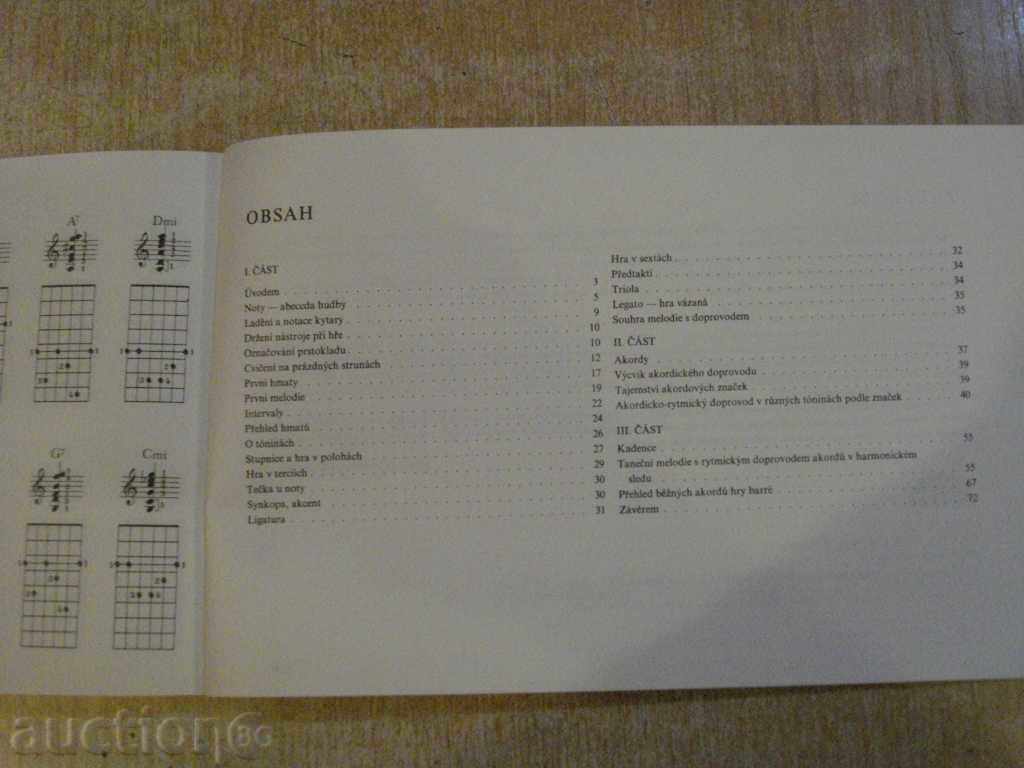 Book "THE FIRST LEKCE ON KYTARU - Josef Kotík" - 72 pp. - 5 Book "THE FIRST LEKCE ON KYTARU - Josef Kotík" - 72 pp. - 5